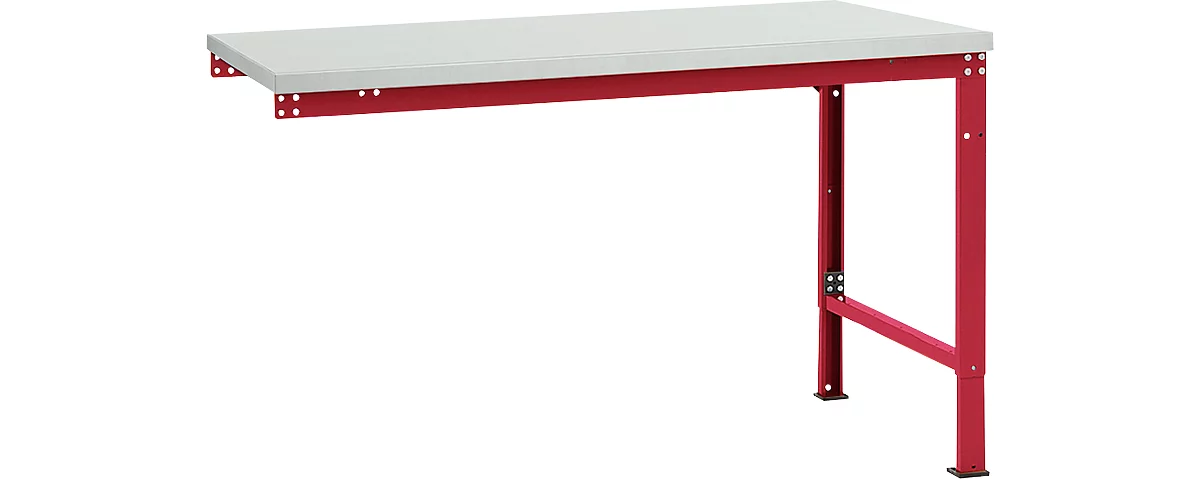 Mesa de extensión Manuflex UNIVERSAL especial, tablero melamina, 1500x1000, rojo rubí