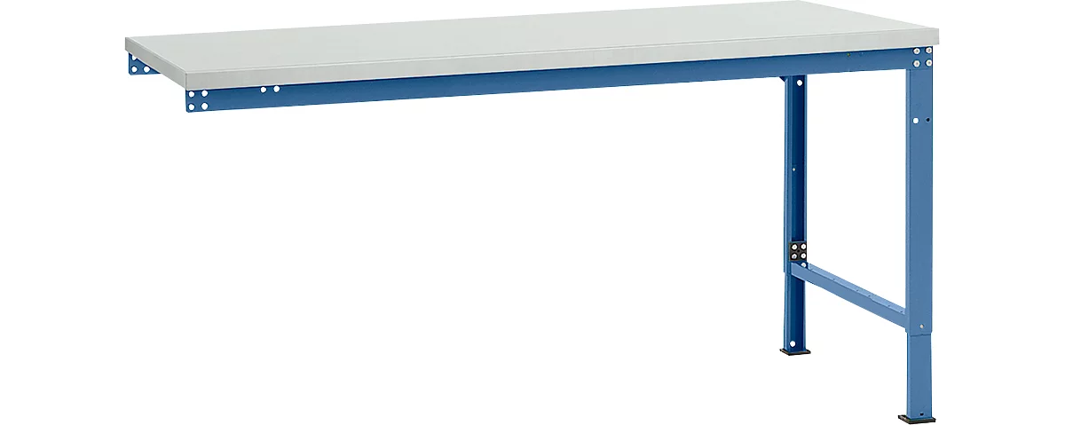 Mesa de extensión Manuflex UNIVERSAL especial, tablero melamina, 1750x1000, azul brillante