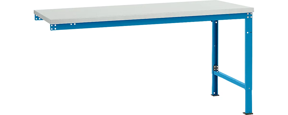 Mesa de extensión Manuflex UNIVERSAL especial, tablero melamina, 1750x1000, azul luminoso