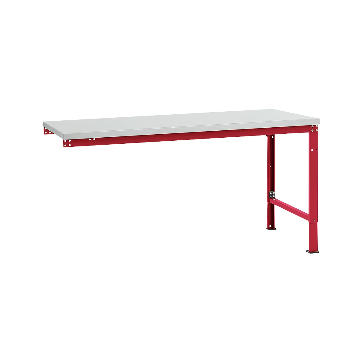 Mesa de extensión Manuflex UNIVERSAL especial, tablero melamina, 1750x1000, rojo rubí