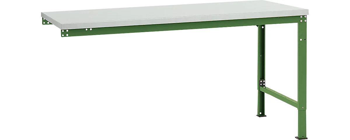Mesa de extensión Manuflex UNIVERSAL especial, tablero melamina, 1750x1000, verde reseda