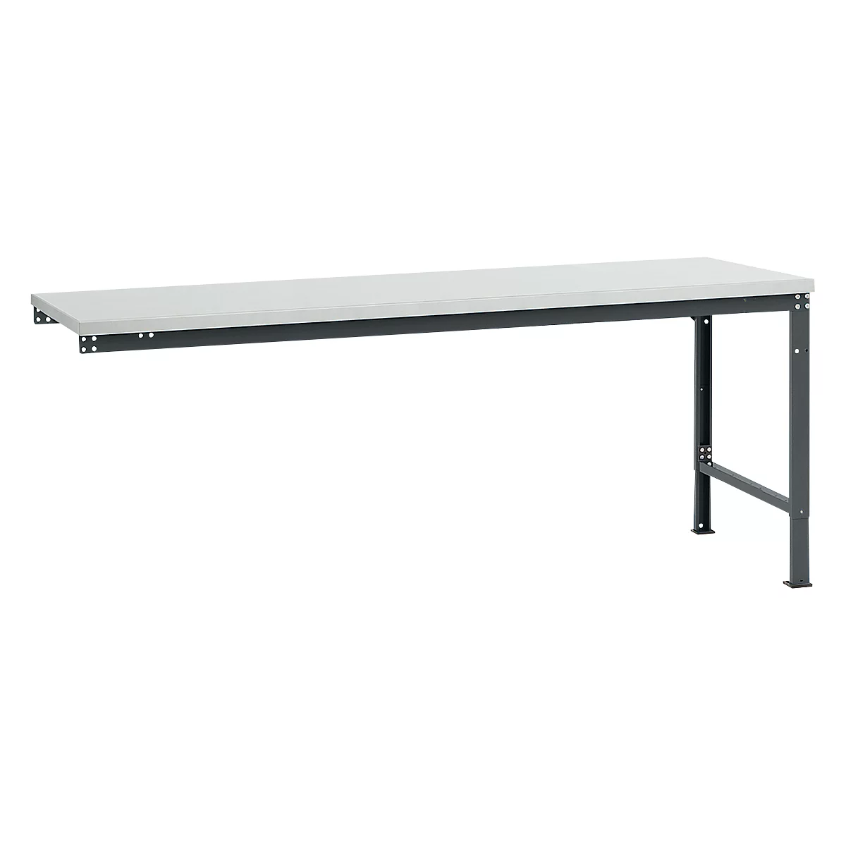 Mesa de extensión Manuflex UNIVERSAL especial, tablero melamina, 2000x1000, antracita