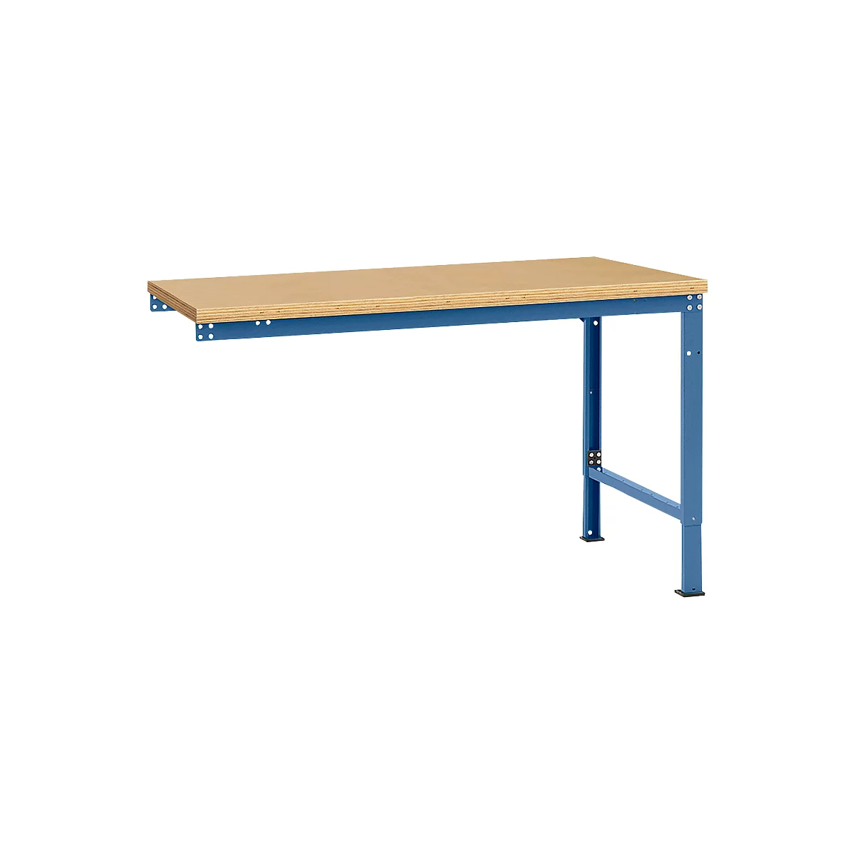 Mesa de extensión Manuflex UNIVERSAL especial, tablero multiplex, 1500x1000, azul brillante