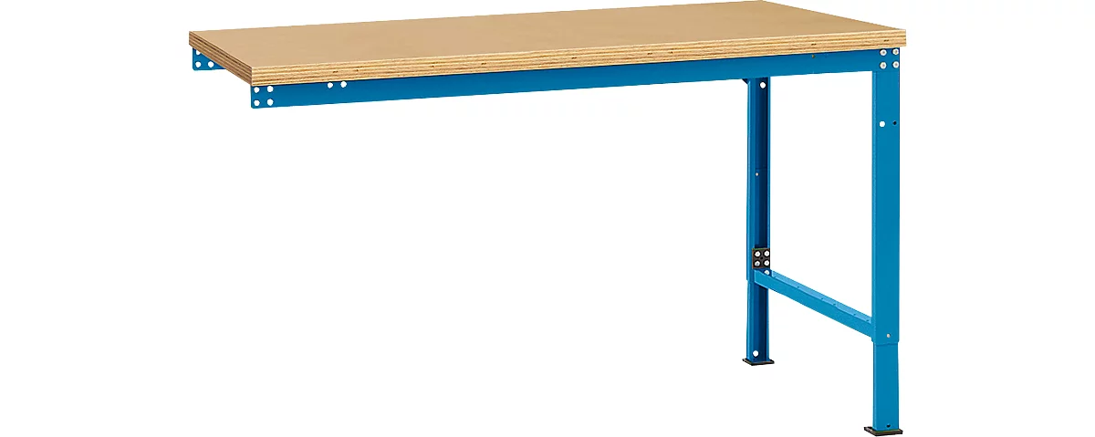 Mesa de extensión Manuflex UNIVERSAL especial, tablero multiplex, 1500x1000, azul luminoso