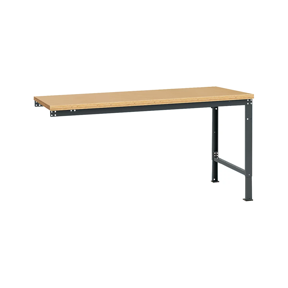 Mesa de extensión Manuflex UNIVERSAL especial, tablero multiplex, 1750x1000, antracita