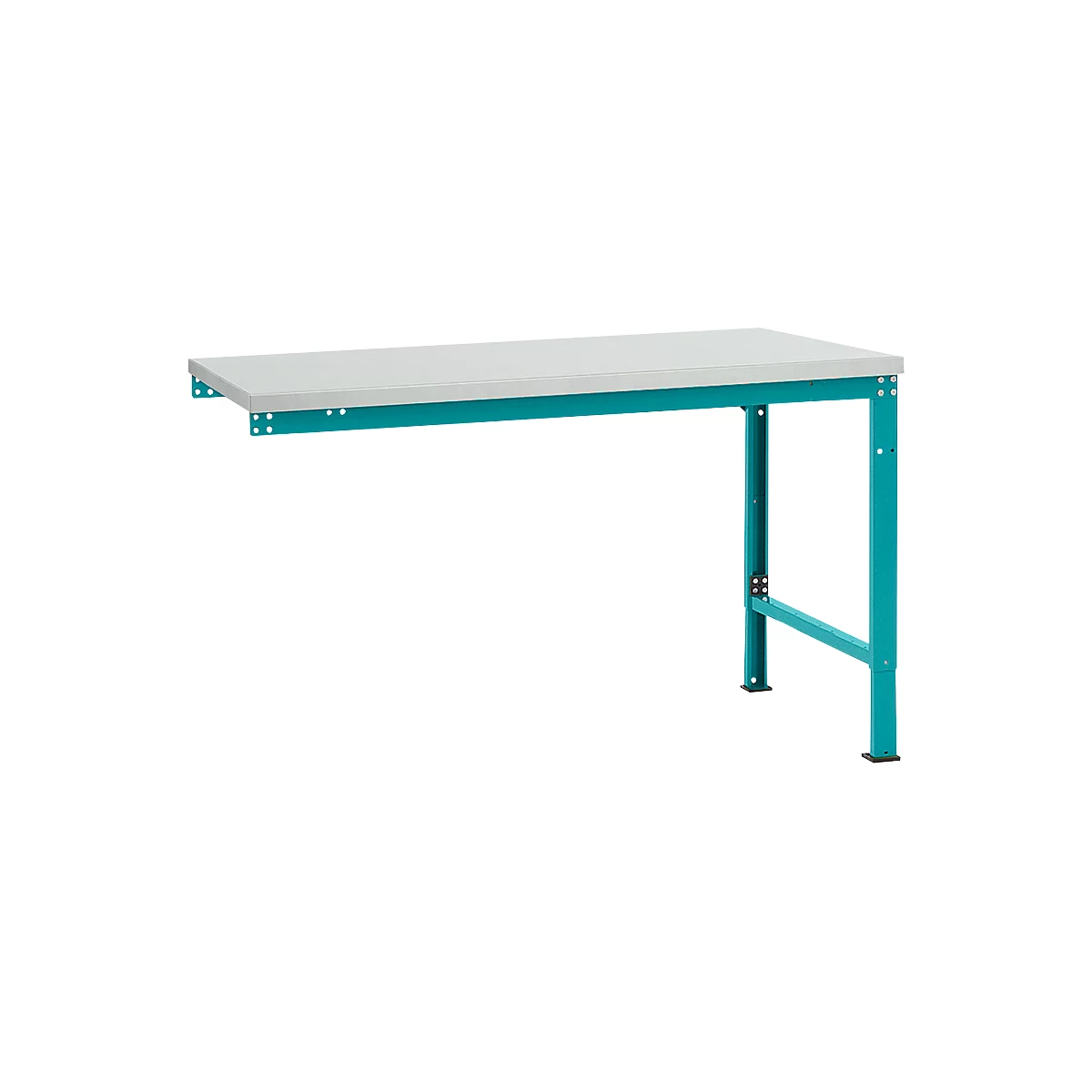 Mesa de extensión Manuflex UNIVERSAL especial, tablero plástico, 1500x1000, azul agua