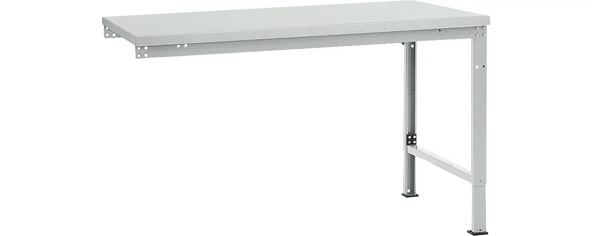 Mesa de extensión Manuflex UNIVERSAL especial, tablero plástico, 1500x1000, gris luminoso