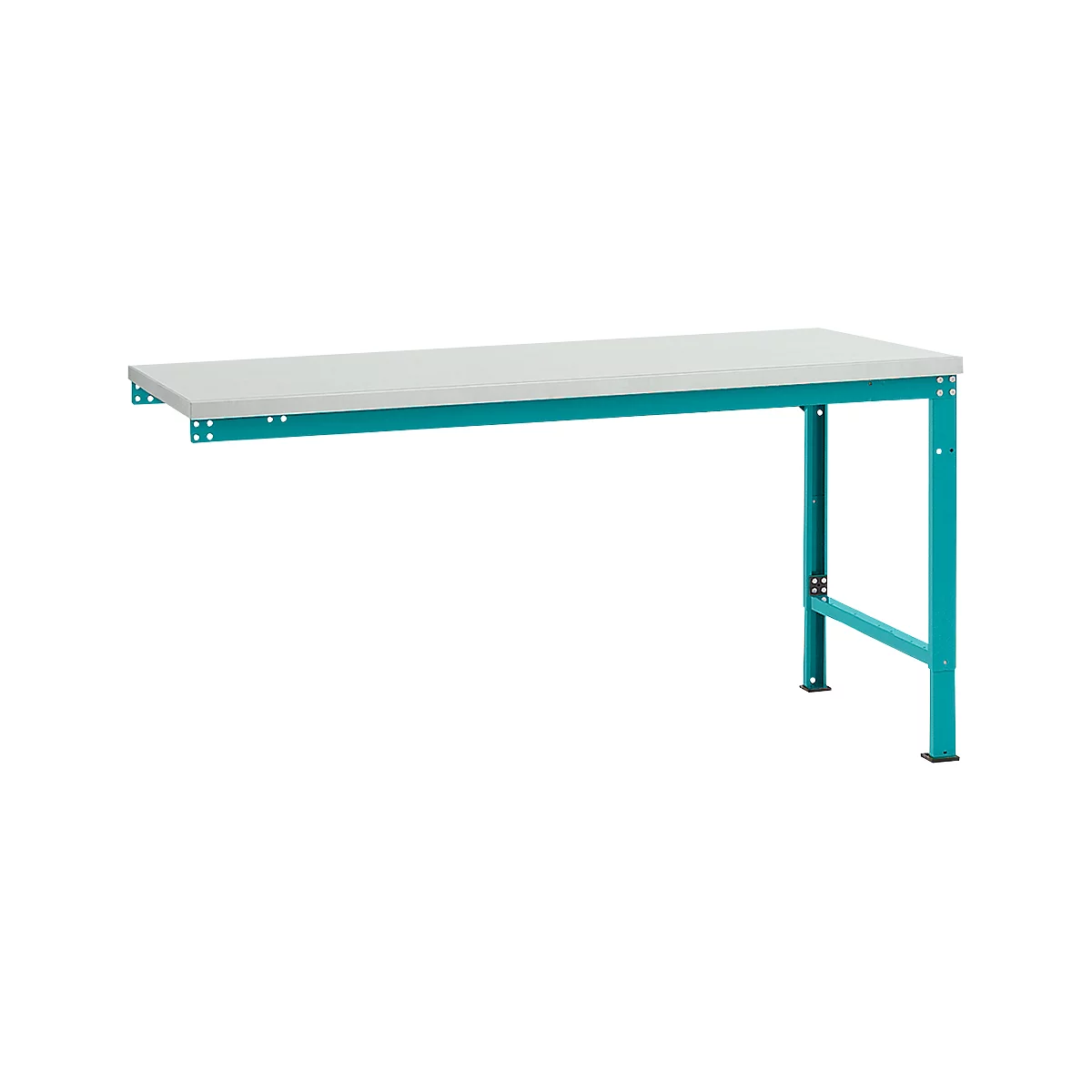 Mesa de extensión Manuflex UNIVERSAL especial, tablero plástico, 1750x1000, azul agua