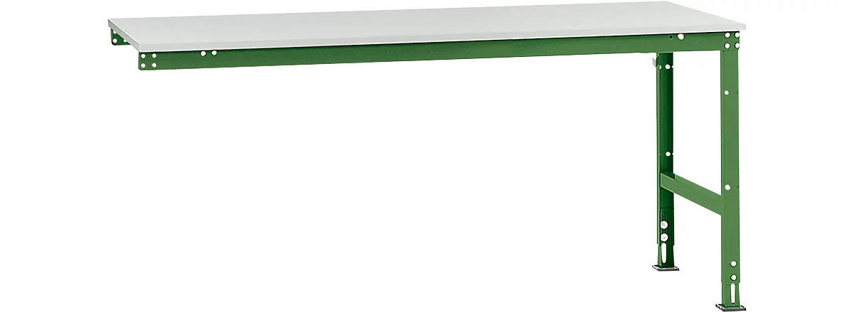 Mesa de extensión Manuflex UNIVERSAL estándar, tablero melamina, 2000x1000, verde reseda