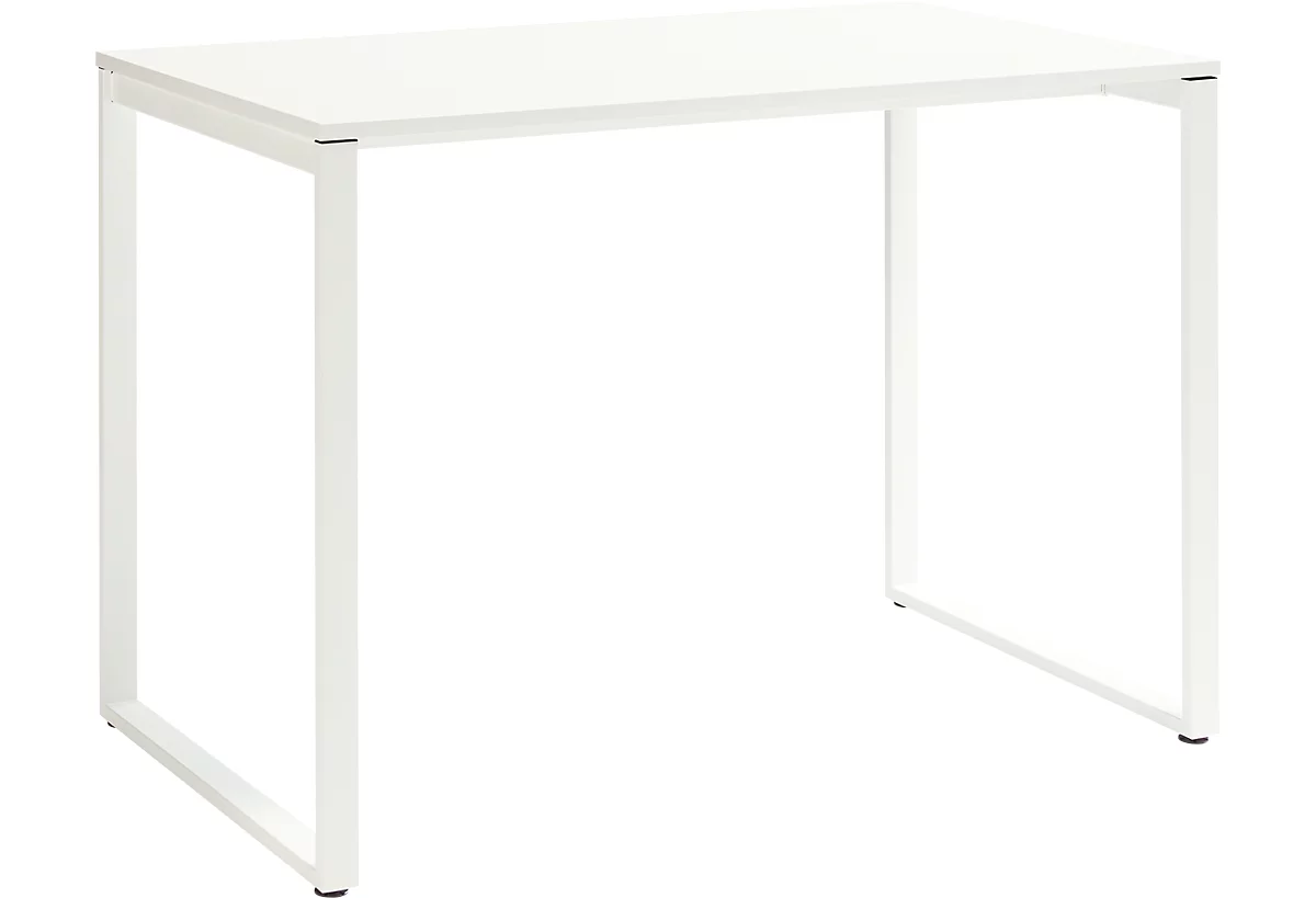 Mesa de reuniones alta Squart, An 1600 x P 900 x Al 1120 mm, blanco/blanco