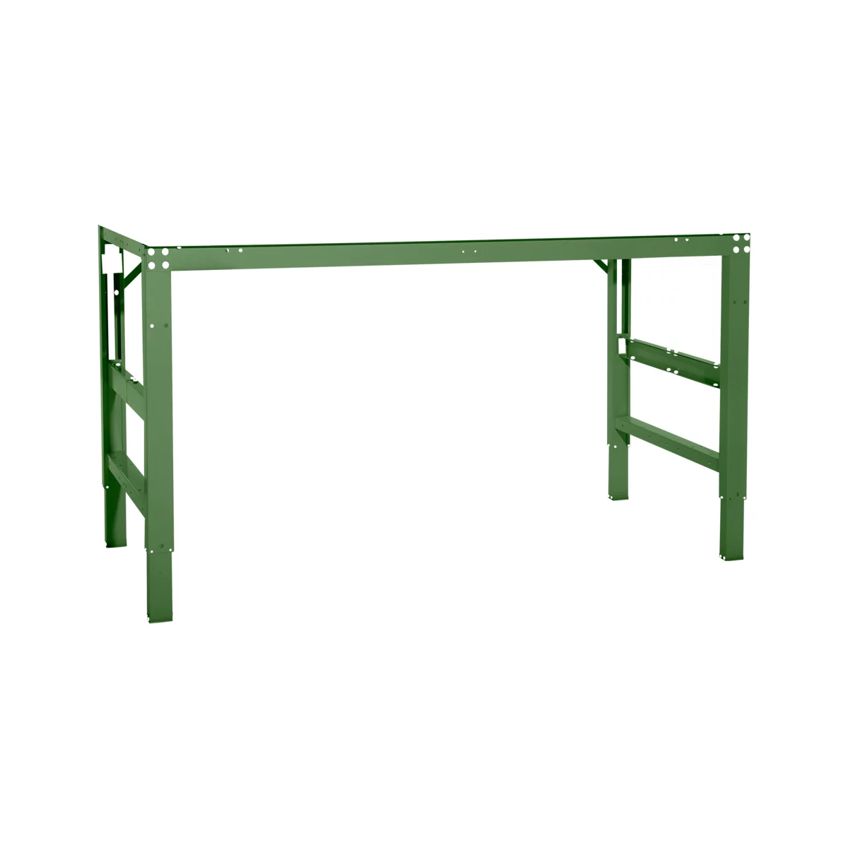 Mesa de trabajo Ergo, electrohidráulica, tablero acabado PVC, 1250 x 800 mm, verde reseda