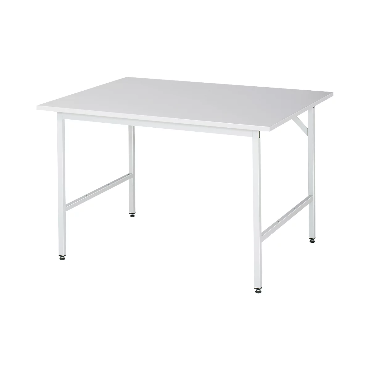 Mesa de trabajo RAU, tablero de melamina, 1250 x 1000 x 800-850 mm