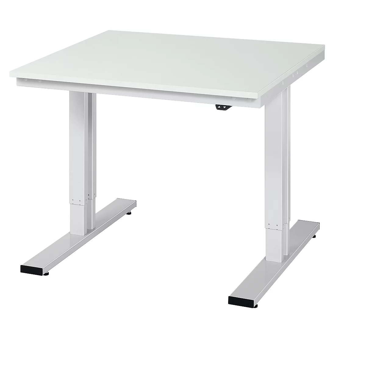 Mesa de trabajo serie adlatus 300, tablero de melamina, An 1000 x P 1000 x Al 720 - 1120 mm