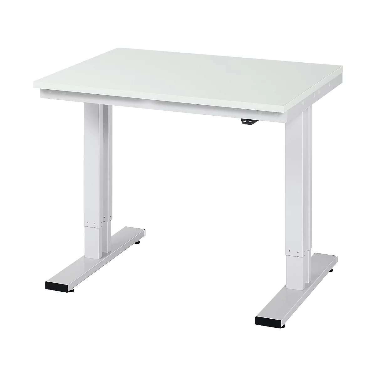 Mesa de trabajo serie adlatus 300, tablero de melamina, An 1000 x P 800 x Al 720 - 1120 mm