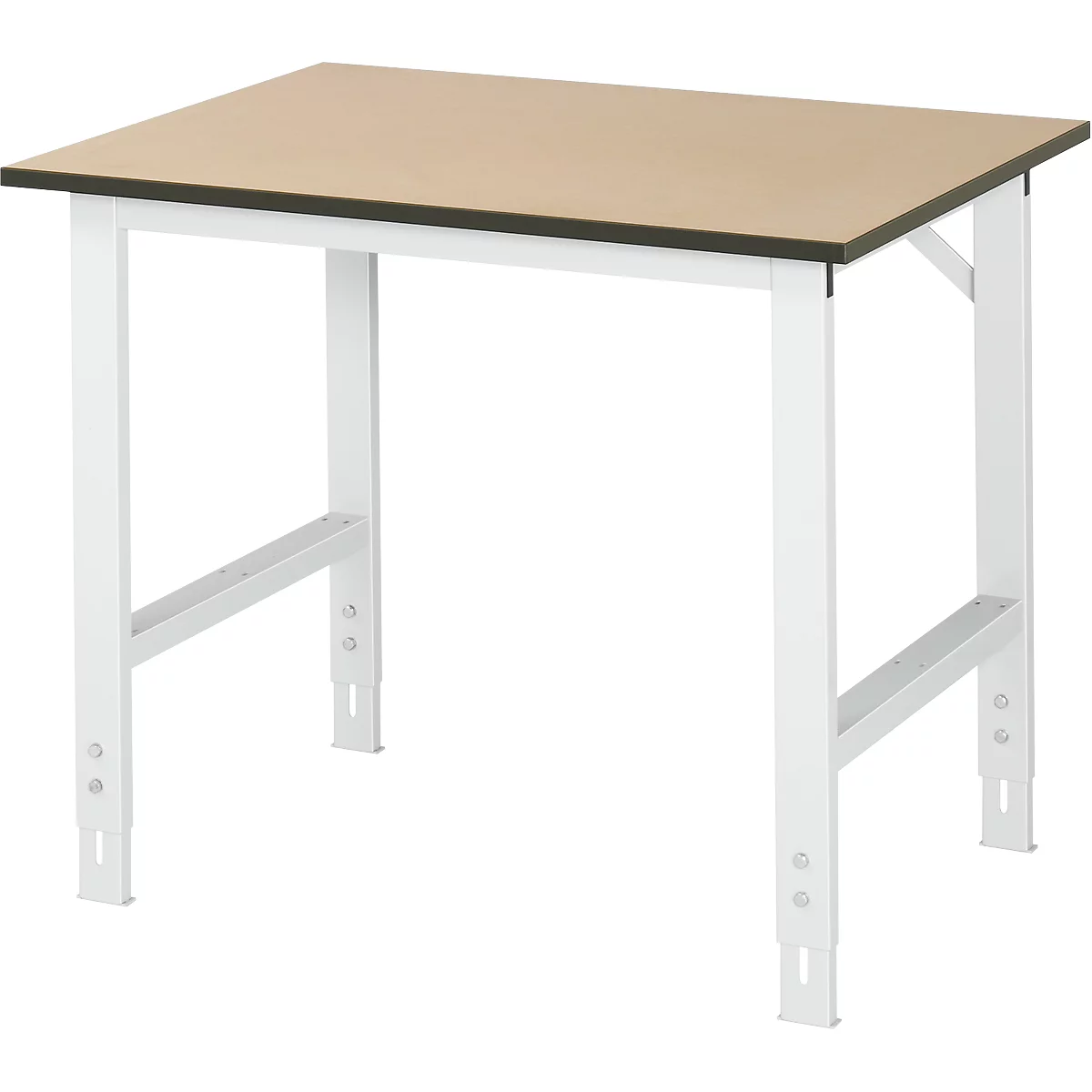 Mesa de trabajo, tablero MDF, An 1000 x P 800 x Al 760-1080 mm