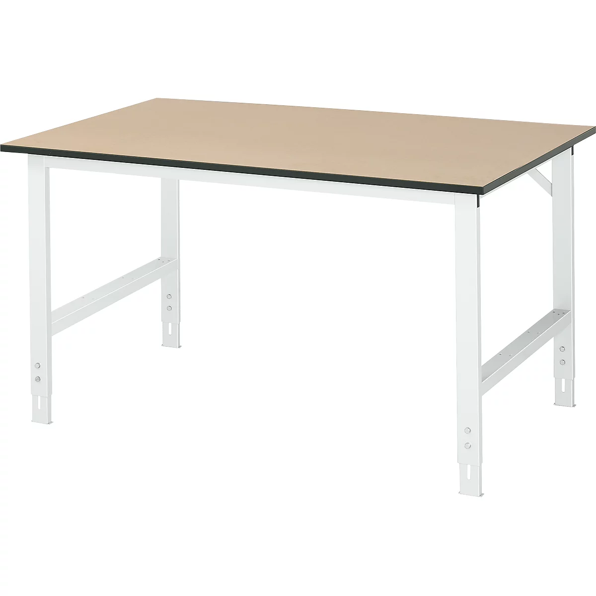 Mesa de trabajo, tablero MDF, An 1500 x P 1000 x Al 760-1080 mm