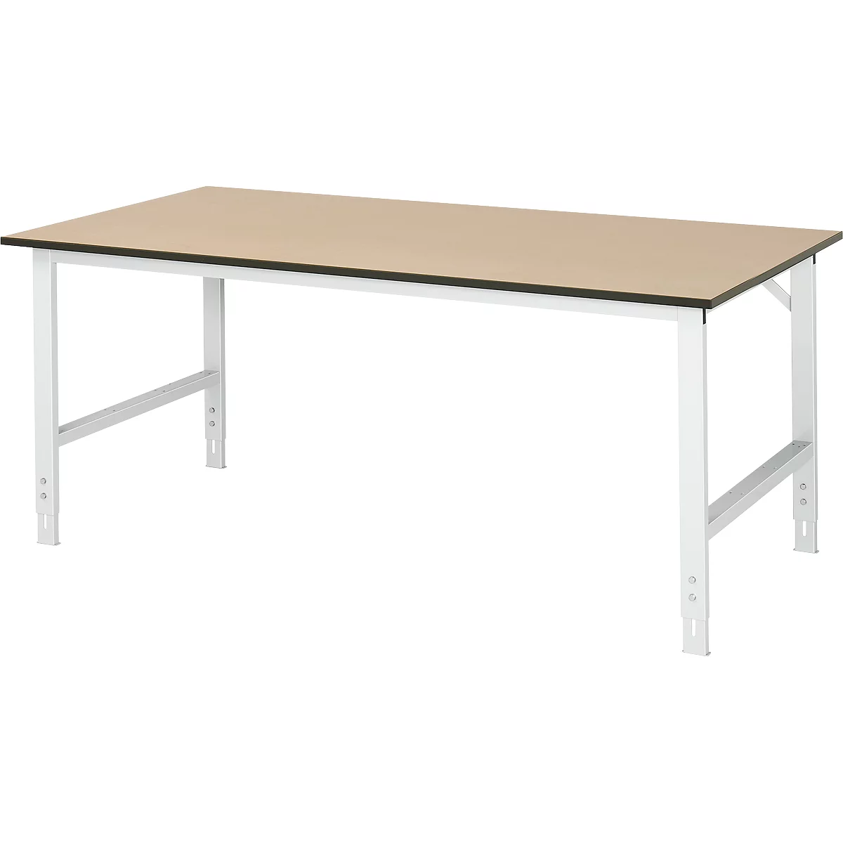 Mesa de trabajo, tablero MDF, An 1500 x P 1000 x Al 760-1080 mm