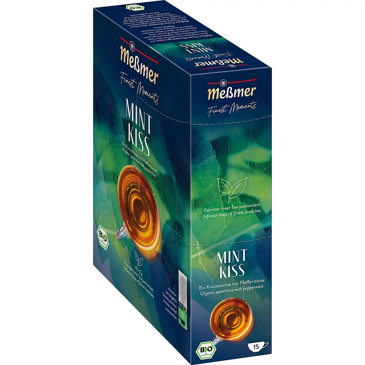 Messmer Finest Mint Kiss, pepermuntthee, theezakjes, 15 stuks