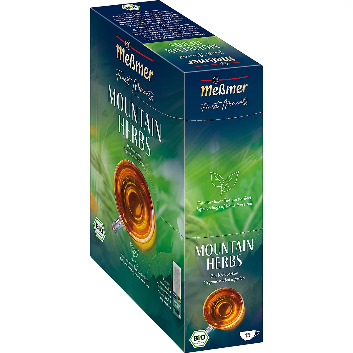 Messmer Finest Mount Herbs, Kräutertee, Teebeutel, 15 Stück