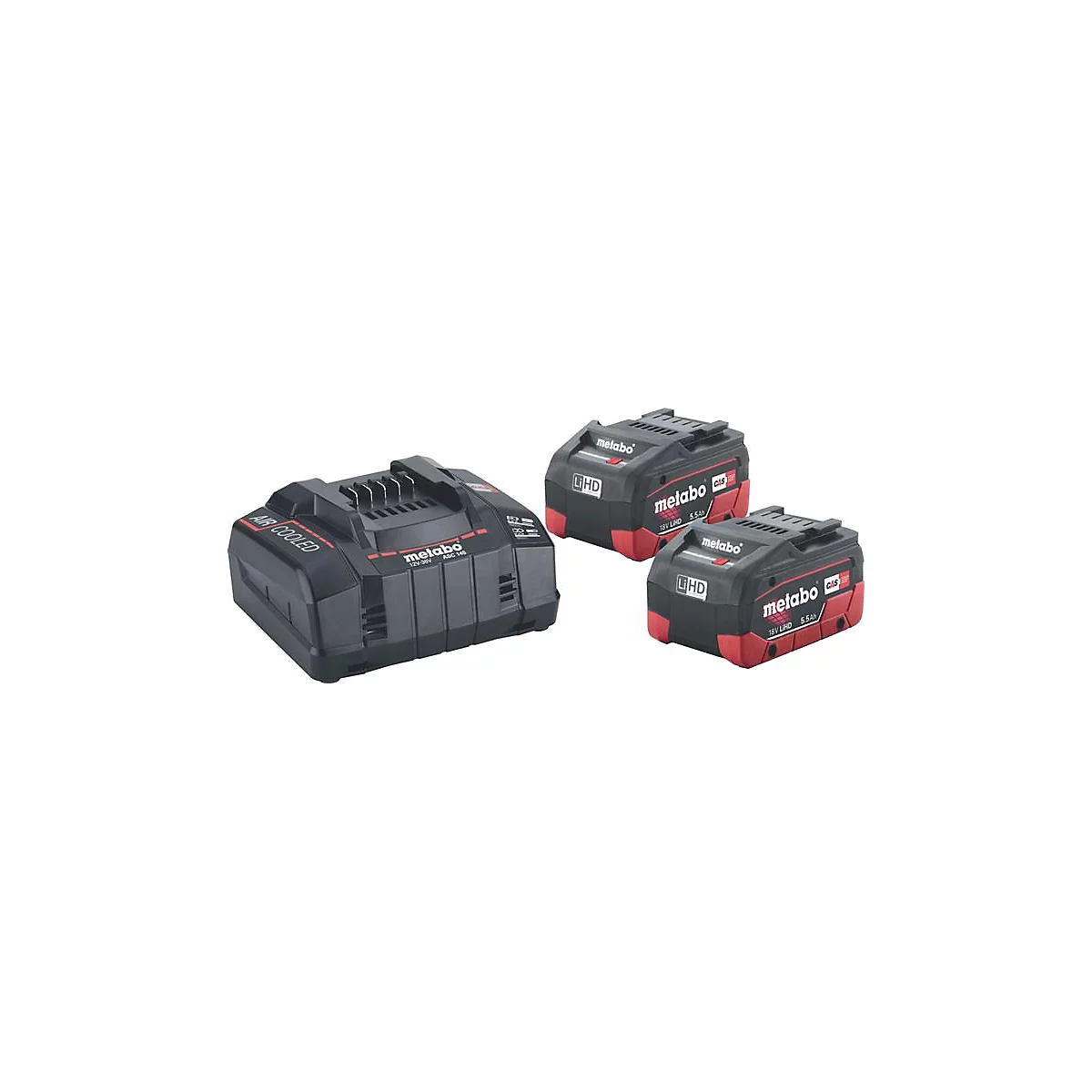 Metabo Akku-Set Basic 5,5 LiHD, 18 V, 2x5,5 Ah, Ultra-M-Technologie, kompatibel seit 2009