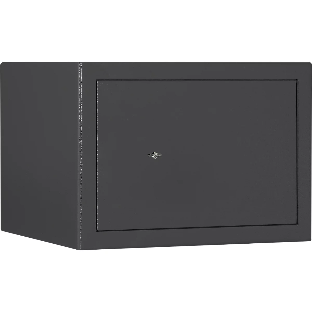 Meubelkluis Format Atlanta, 23 l, deurscharnier rechts, slot met dubbelbaardsluiting, 2 sleutels, B 420 x D 380 x H 300 mm, grafietgrijs