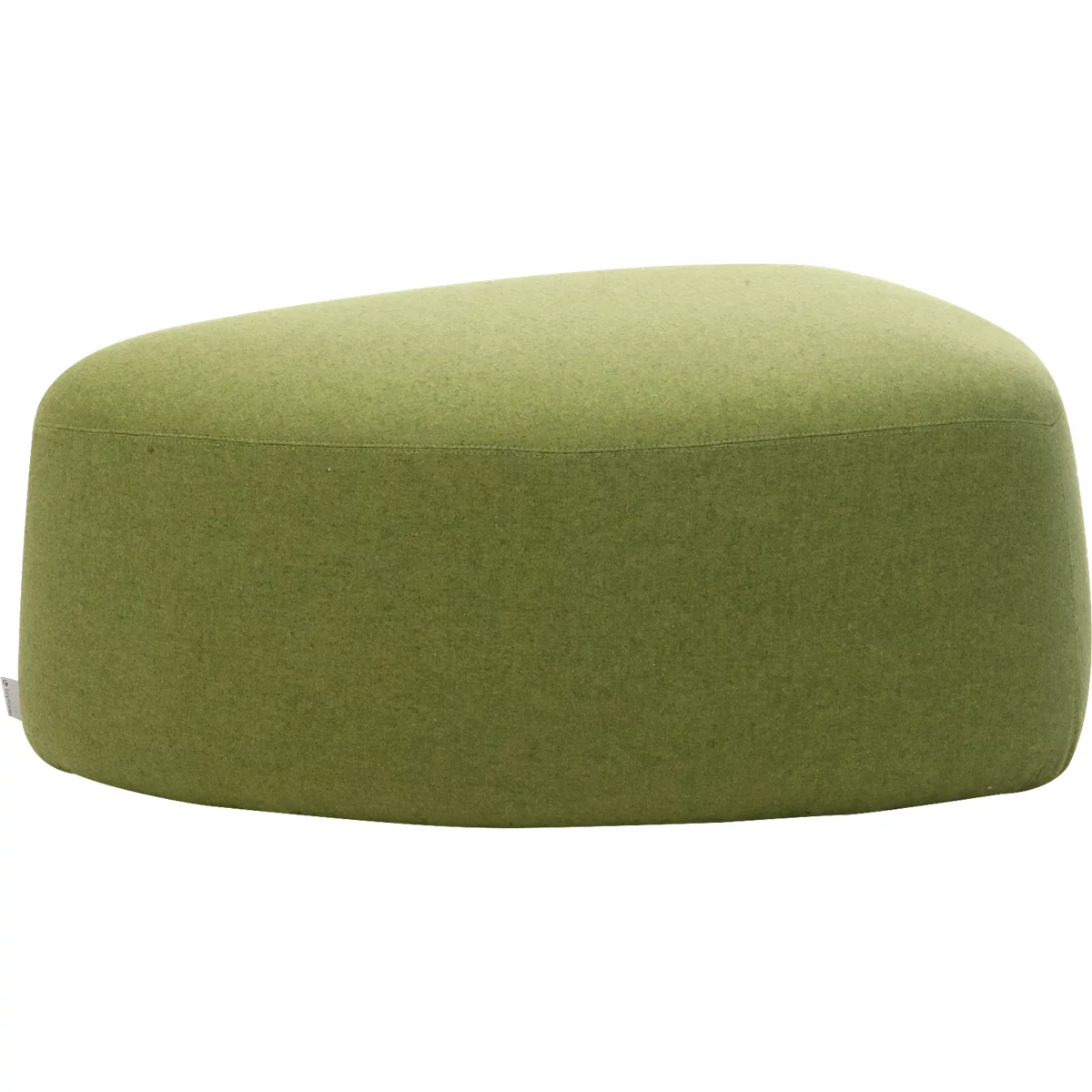 Meubles rembourrés Leyform GOGO Pouf, moyen, ovale, L 980 x P 910 x H 390 mm, avec patins, revêtement tissu, vert clair