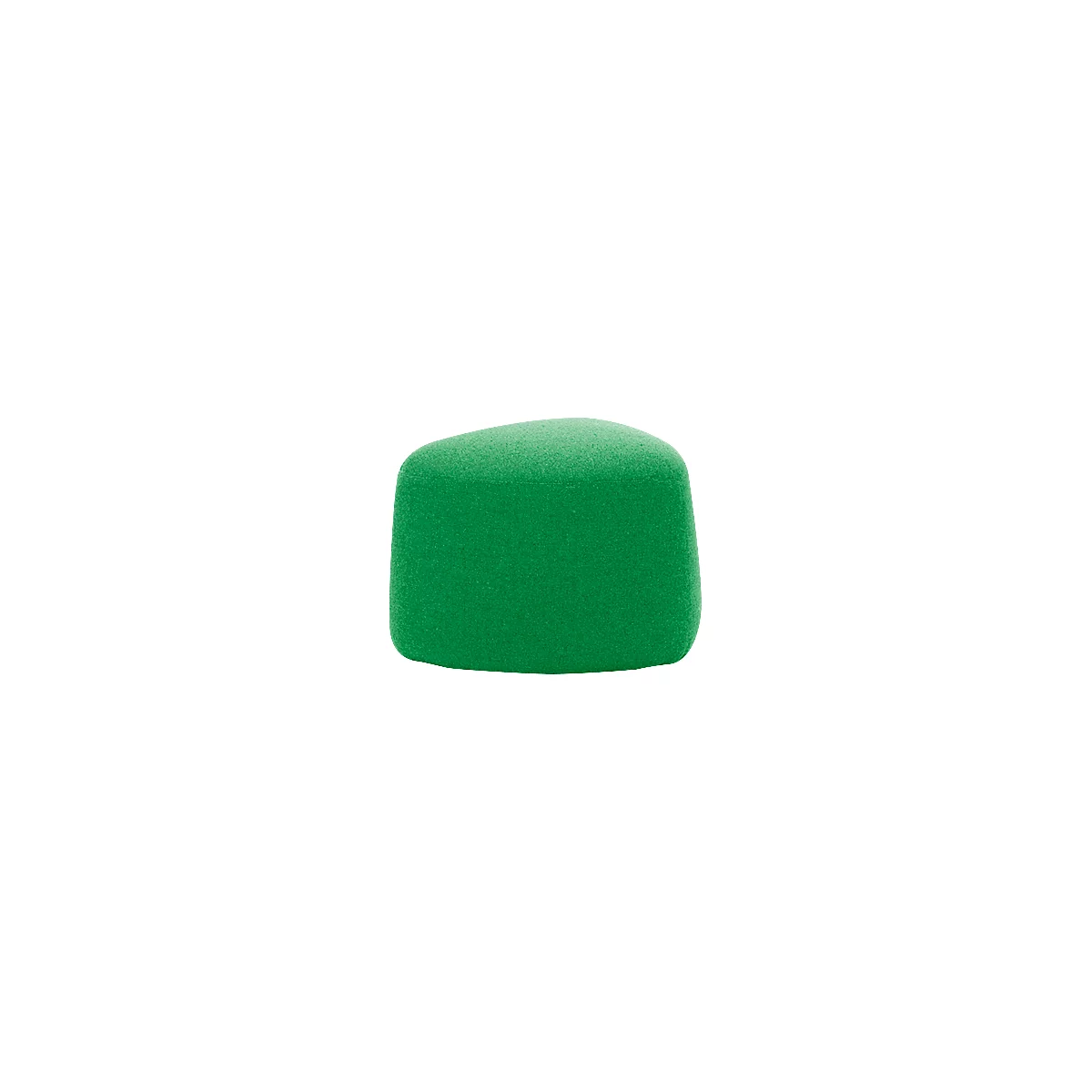 Meubles rembourrés Leyform GOGO Pouf, petit, ovale, L 550 x P 515 x H 440 mm, avec patins, revêtement tissu, vert