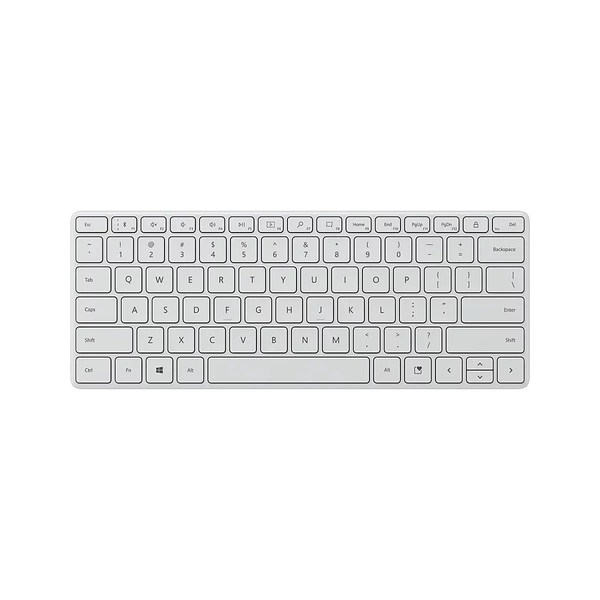 Microsoft Designer Compact - Tastatur - kabellos - Bluetooth 5.0 - QWERTZ - Deutsch