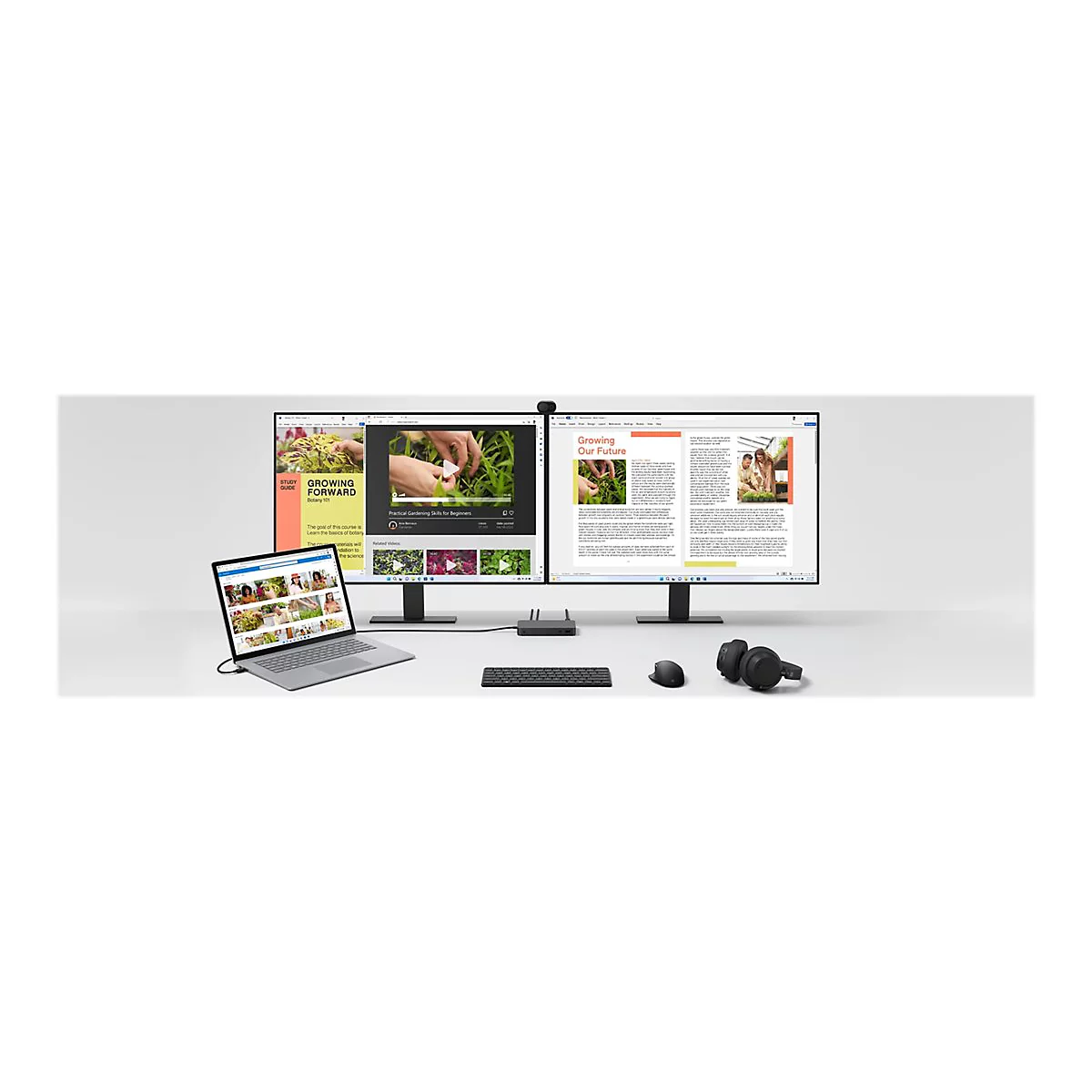 Microsoft Surface Dock - Dockingstation - Thunderbolt 4 - 3 x Thunderbolt - 1GbE, 2.5GbE - 165 Watt