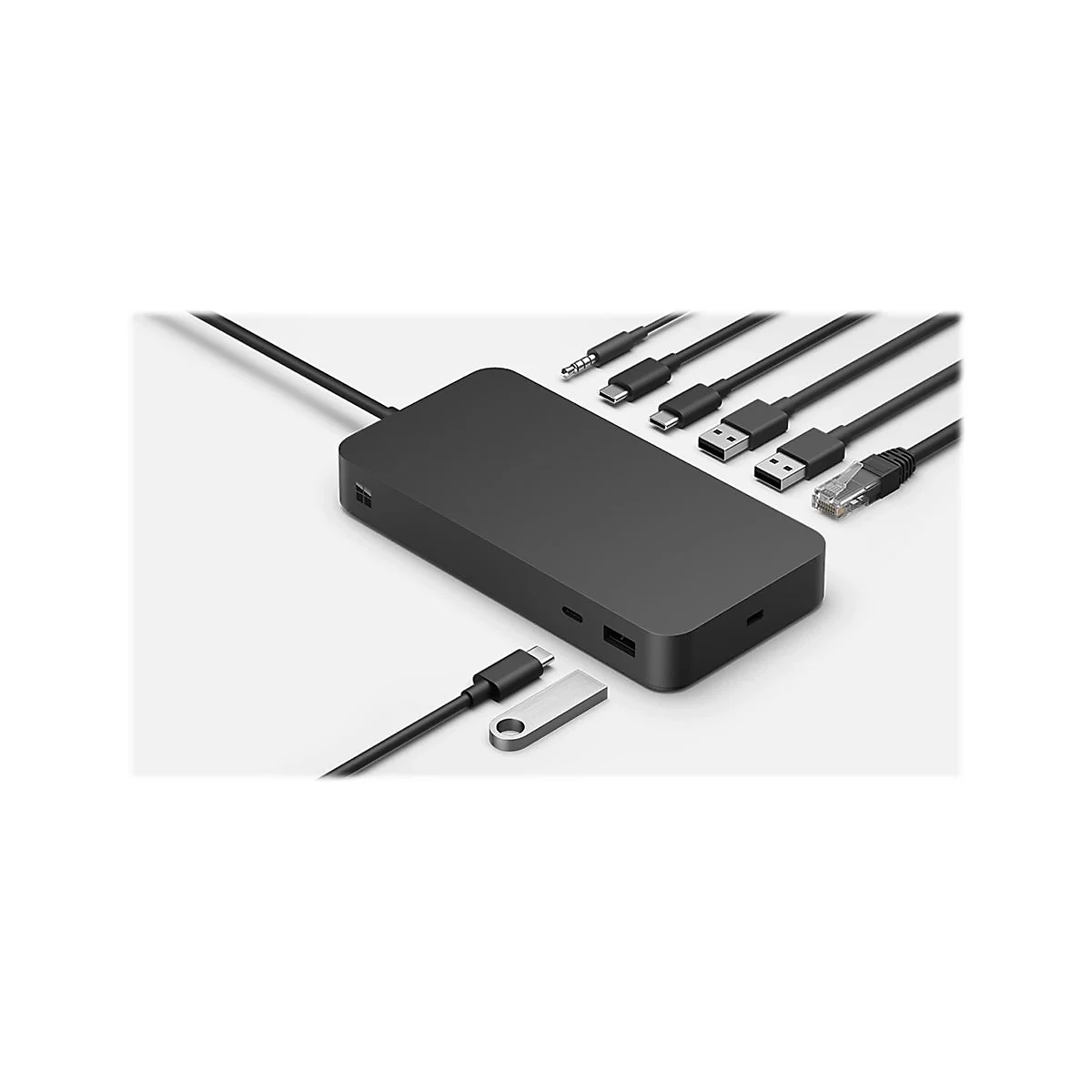 Microsoft Surface Dock - Dockingstation - Thunderbolt 4 - 3 x Thunderbolt - 1GbE, 2.5GbE - 165 Watt