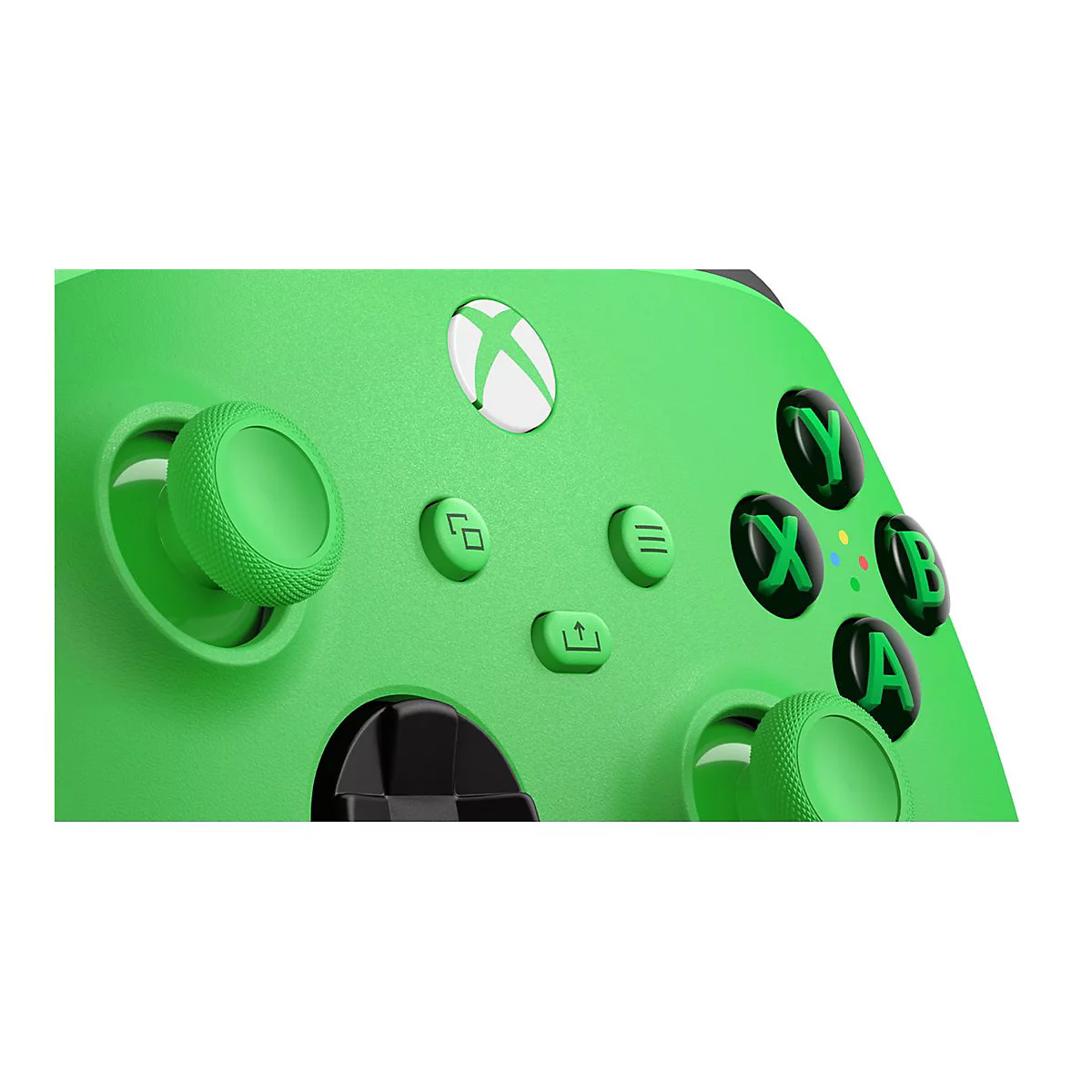 Microsoft Xbox Wireless Controller - Game Pad - kabellos - Bluetooth - Velocity Green - für PC, Microsoft Xbox One, Android, Microsoft Xbox Series S, Microsoft Xbox Series X, iOS