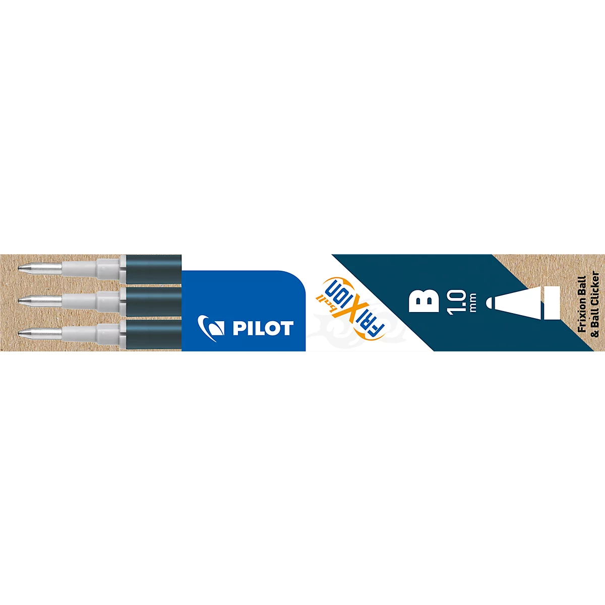 Mines de rechange FRIXON, épaisseur de trait 0,6 mm, diamètre des mines 1 mm, bleu-noir, set de 3 pièces