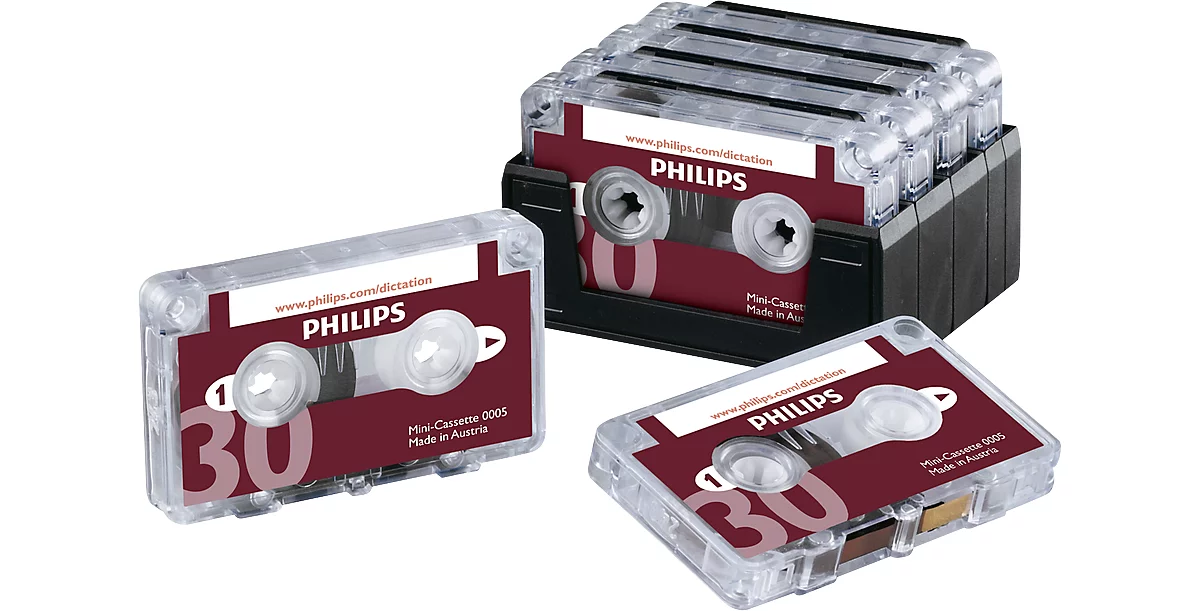 Mini-cassette PHILIPS, 2 x 15 min.