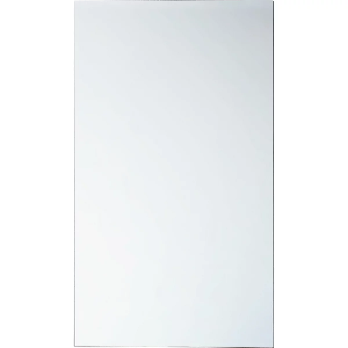 Miroir métallique adapté aux casiers C+P Evolo, L 200 x P 2 x H 115 mm