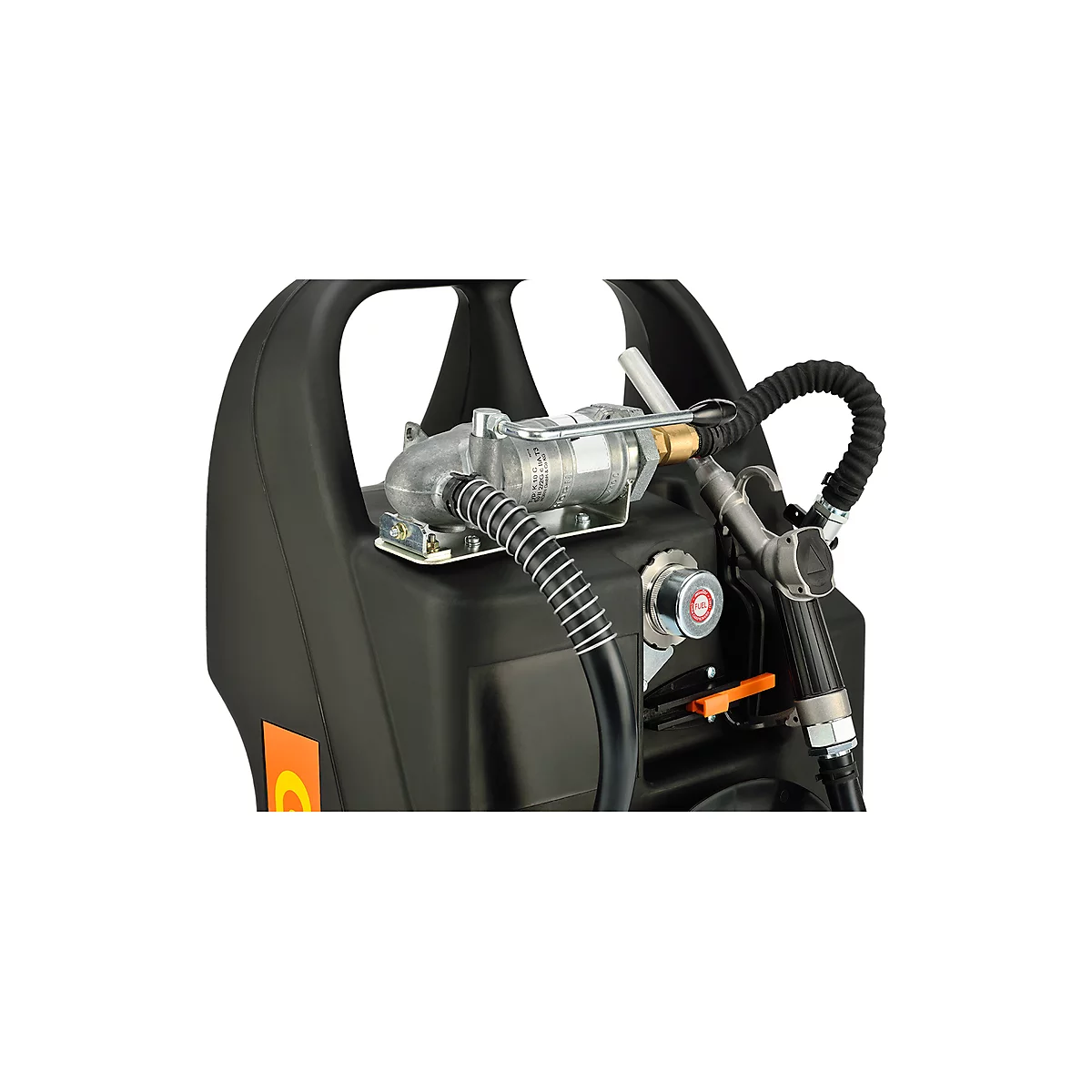 Mobiele tankinstallatie Benzine-trolley, 60 l, handpomp, slang 2,7 m