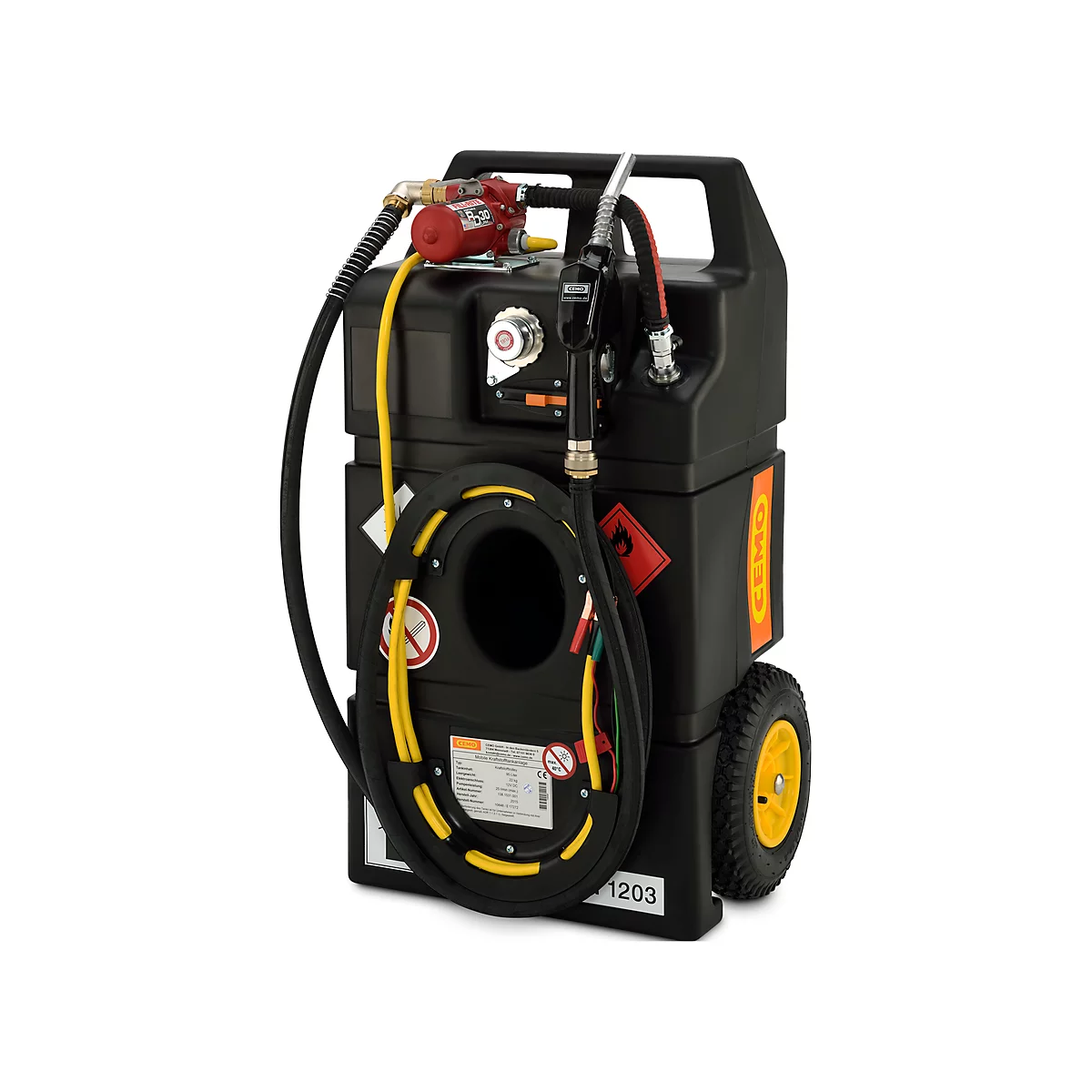 Mobiele tankinstallatie Benzine-trolley, 95 l, Elektrische pomp 12V, slang 3,2 m