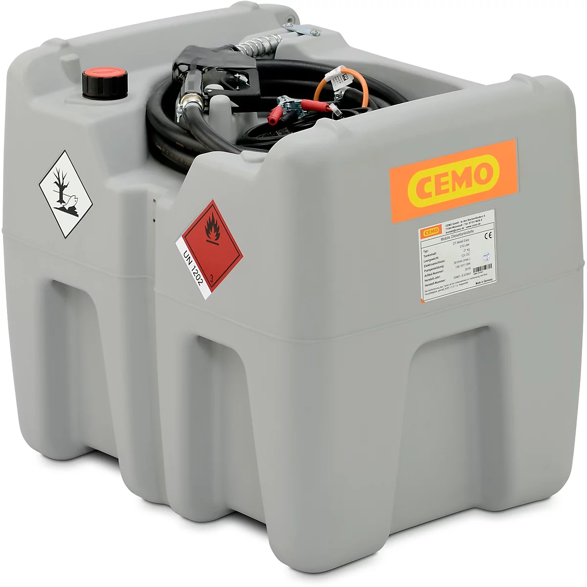 Mobile Tankstelle CEMO DT-Mobil Easy 210 l, B 785 x T 595 x H 685 mm, ADR 1.1.3.1