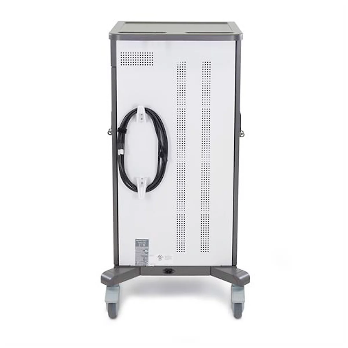 Mobiler Ladewagen ergotron® YES35, bis zu 35 Tablets, Smartphones & E-Reader, verstellbare Gestelle, 4 Fächer, 12,7 kg je Fach, B 620 x T 600 x H 1170 mm