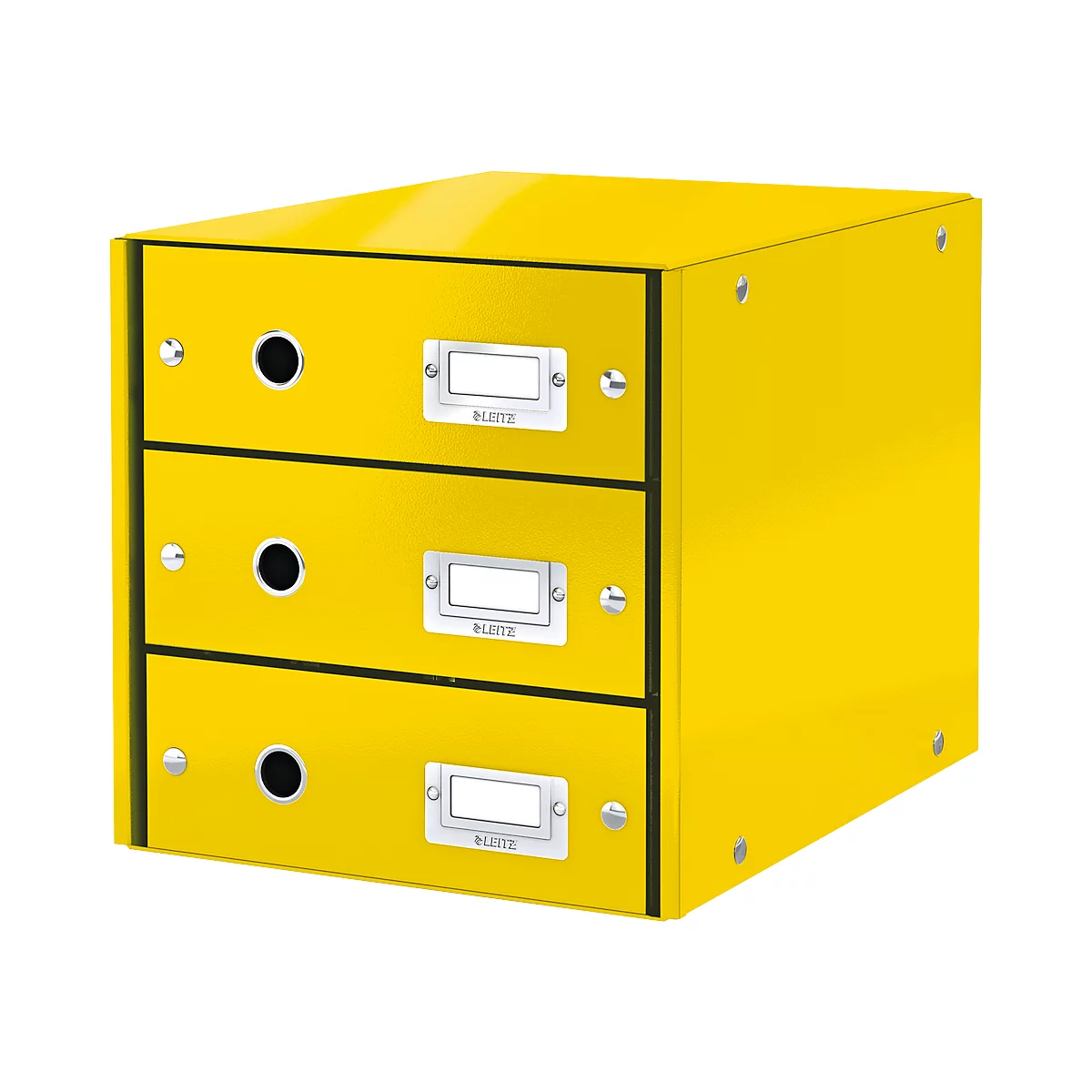 Module à 3 tiroirs Click + Store LEITZ®, en carton, jaune