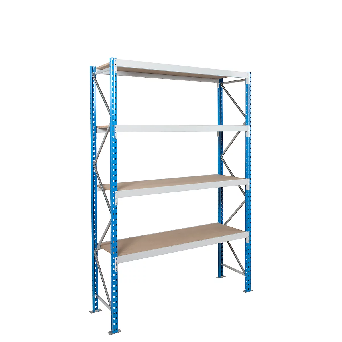 module de base, rayonnage longue portée Epsivol, 4 niveaux, l. 2250 x P 800 x H 2500 mm