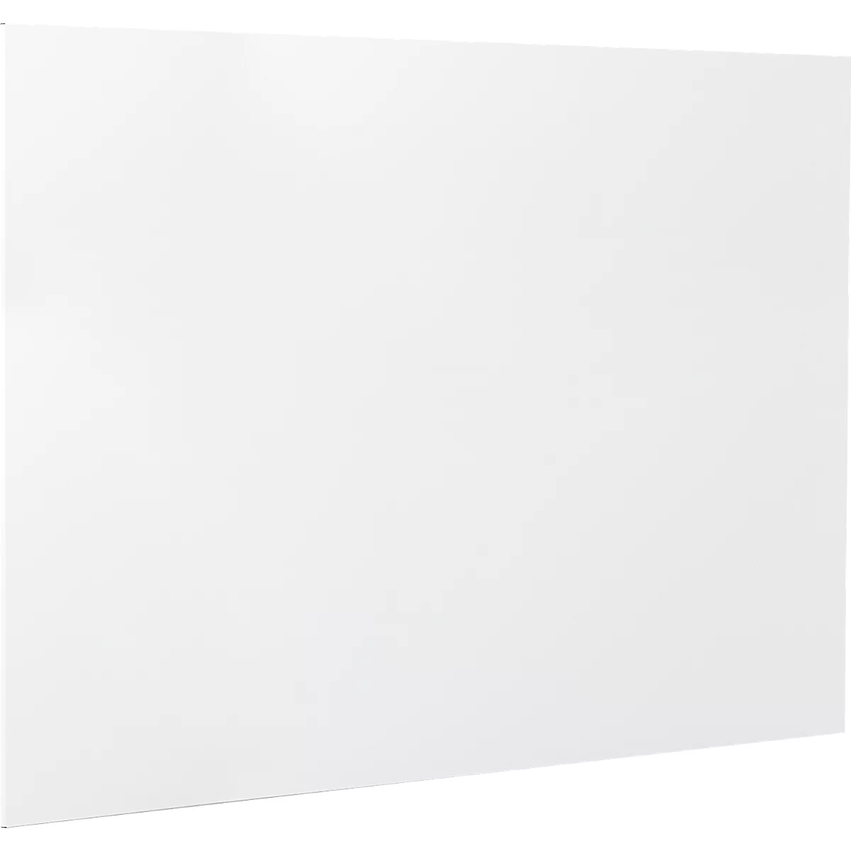 Rectangle blanc en perspective oblique. La surface semble lisse.