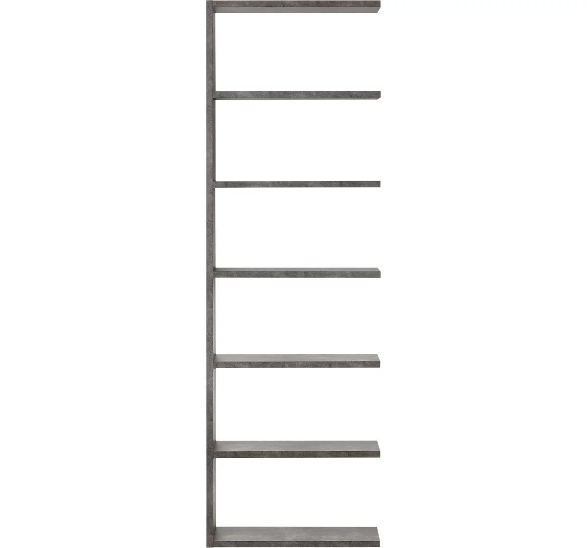 Módulo adicional Pombal, para estantería Pombal, 6 alturas de archivo, ancho 740 x fondo 340 x alto 2240 mm, tablero de aglomerado, colores concretos