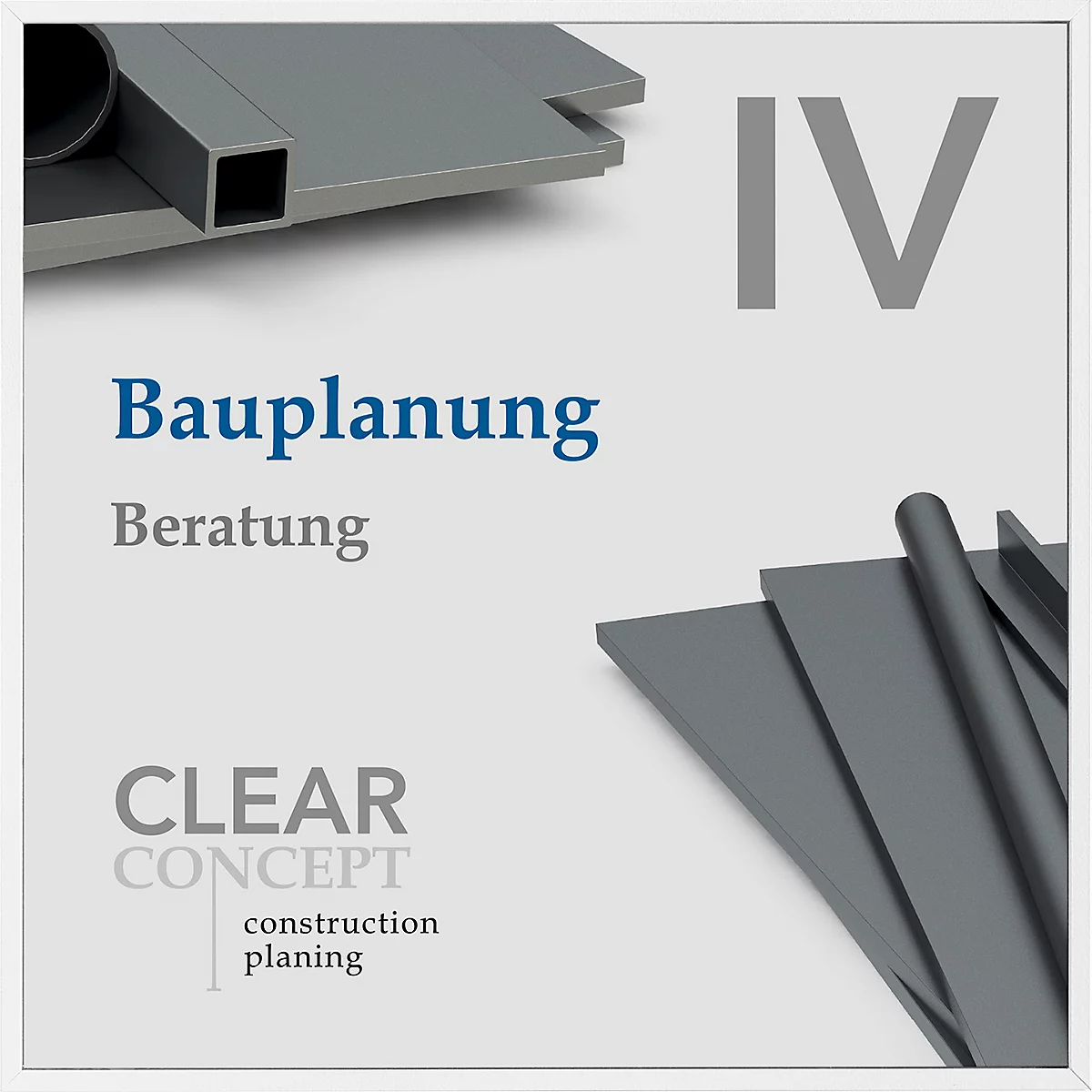 moedel deurbord Madrid, aluminium frame, individueel beschrijfbaar, polyester afdekking, zelfklevende bevestiging, B 150 x H 150 mm, wit