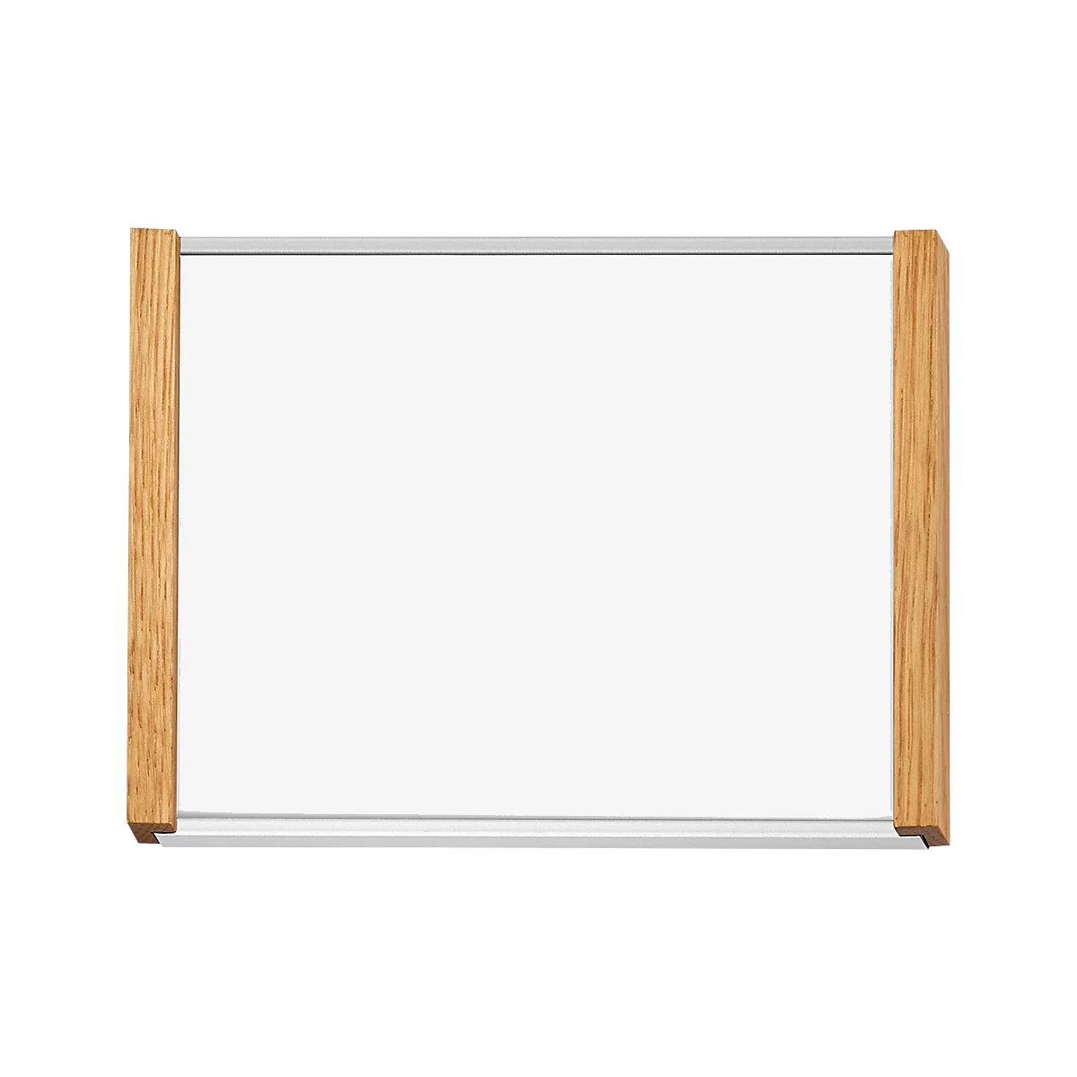 moedel deurlabel LMH, DIN A6, personaliseerbaar, polyester afdekking, zelfklevende montage, B 159,5 x H 105,5 mm, zilver/eik