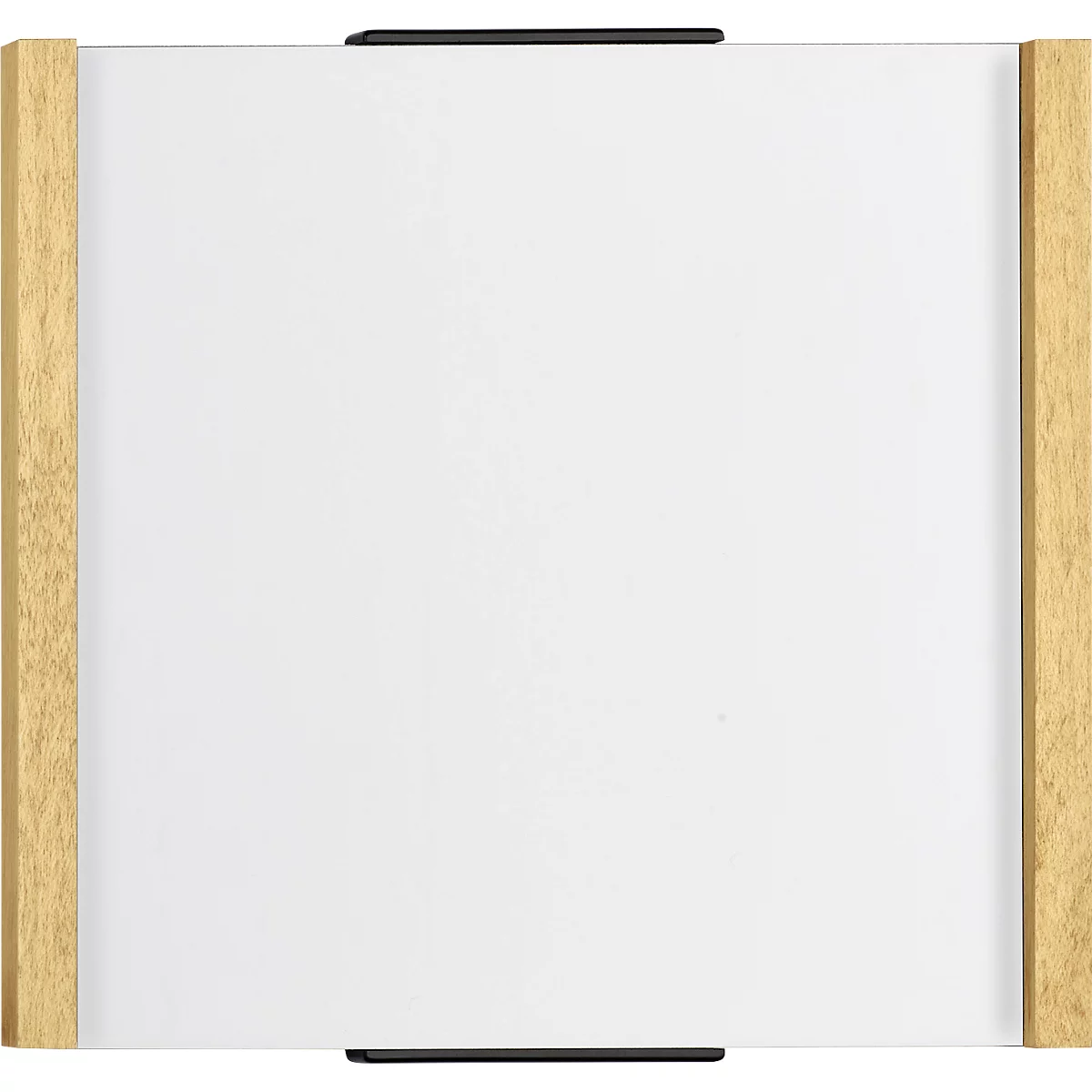 moedel deurlabel LMH, houten frame, personaliseerbaar, polyester hoes, zelfklevende montage, B 160 x H 148 mm, ahorn