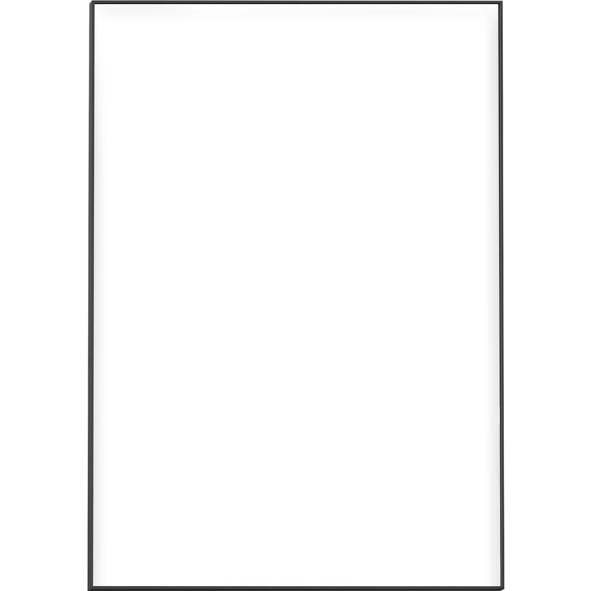 moedel MADRID Black Line Wegweiser, DIN A4, Aluminiumrahmen, eloxiert, Schiebeführung, Schraub/Klebemontage, B 297 x H 230 mm, schwarz