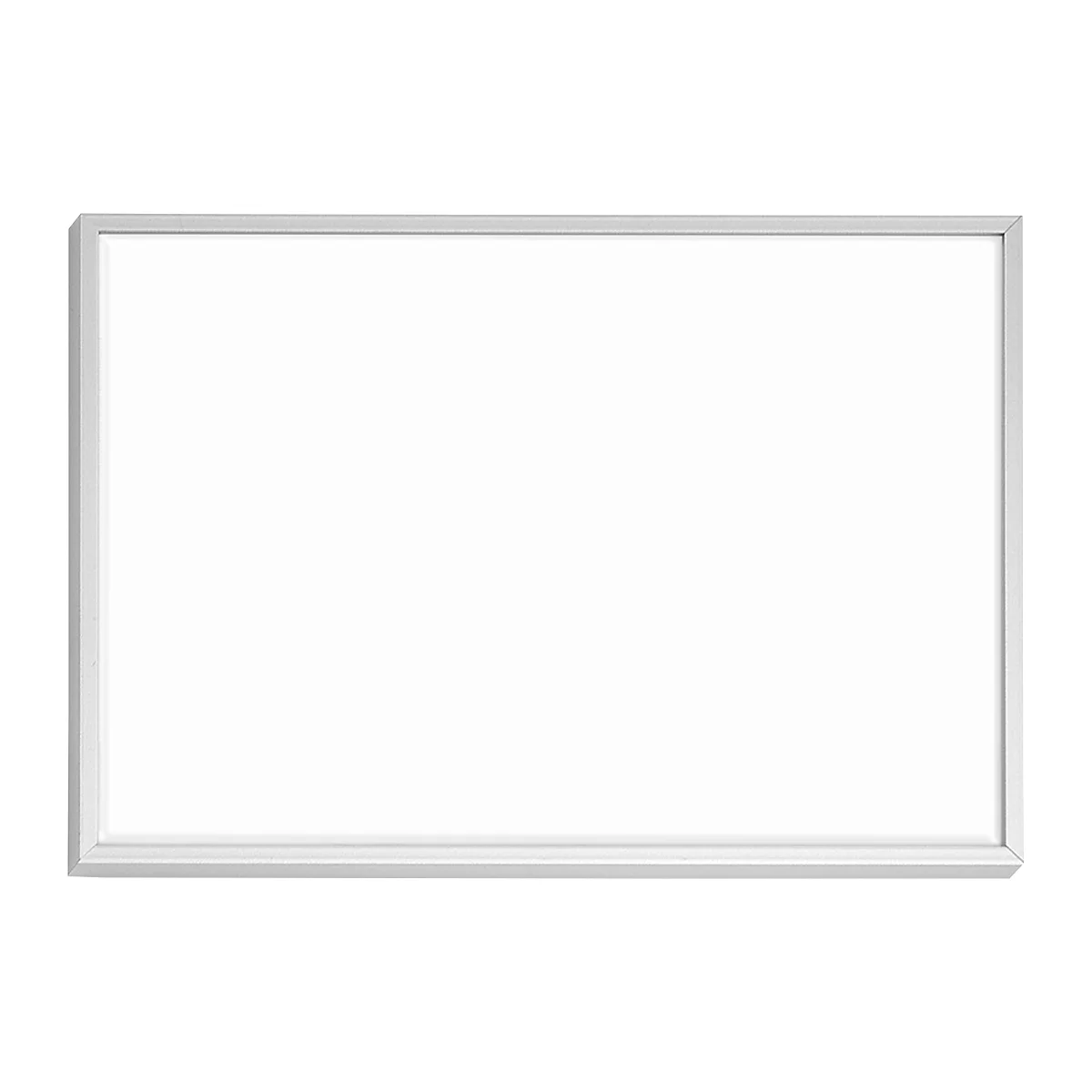 moedel MADRID Silver Line, DIN A6, Quer, Aluminiumrahmen, Schiebeführung, Klebemontage, B 105 x H 148 mm, alusilber
