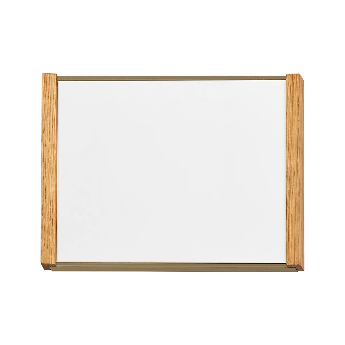moedel Plaque de porte LMH, DIN A6, inscriptible individuellement, couverture polyester, montage adhésif, L 159,5 x H 105,5 mm, aluminium, bronze/chêne