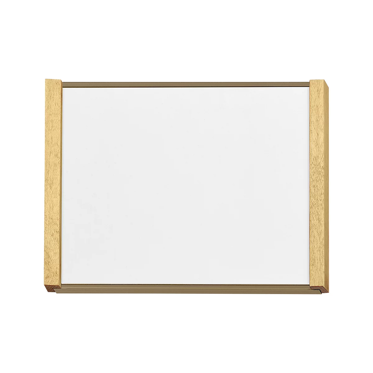 moedel plaque de porte LMH, DIN A6, inscriptible individuellement, couverture polyester, montage adhésif, L 159,5 x H 105,5 mm, aluminium, bronze/érable