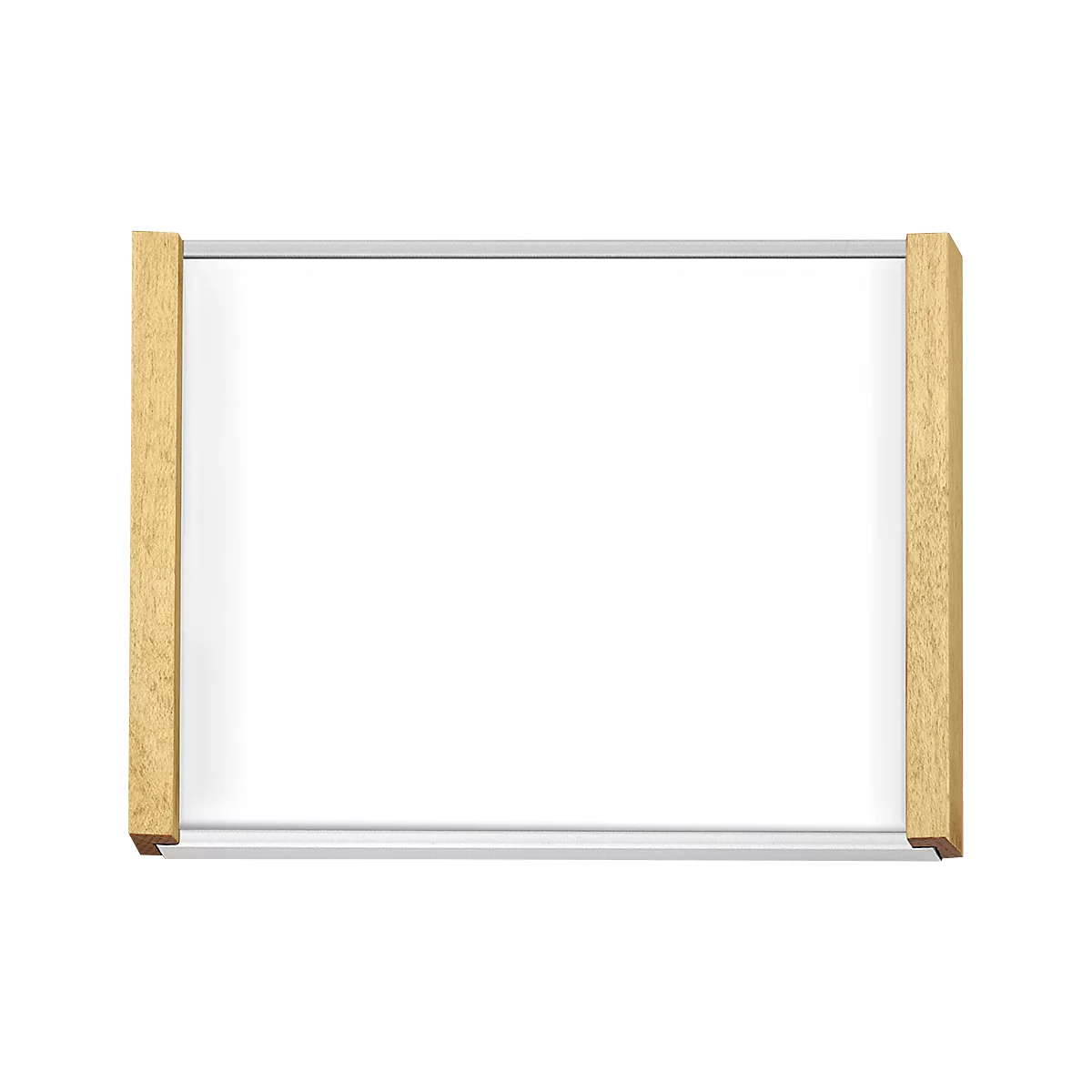 moedel plaque de porte LMH, DIN A6, inscriptible individuellement, couverture polyester, montage adhésif, L 159,5 x H 105,5 mm, argent/érable